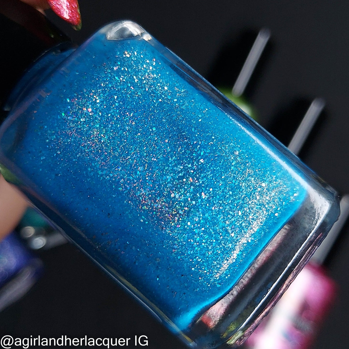 Dolores Dei - sky blue holo flakie