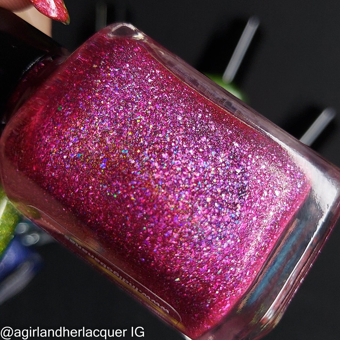 Some Kind of Superstar - magenta/pink holo flakie