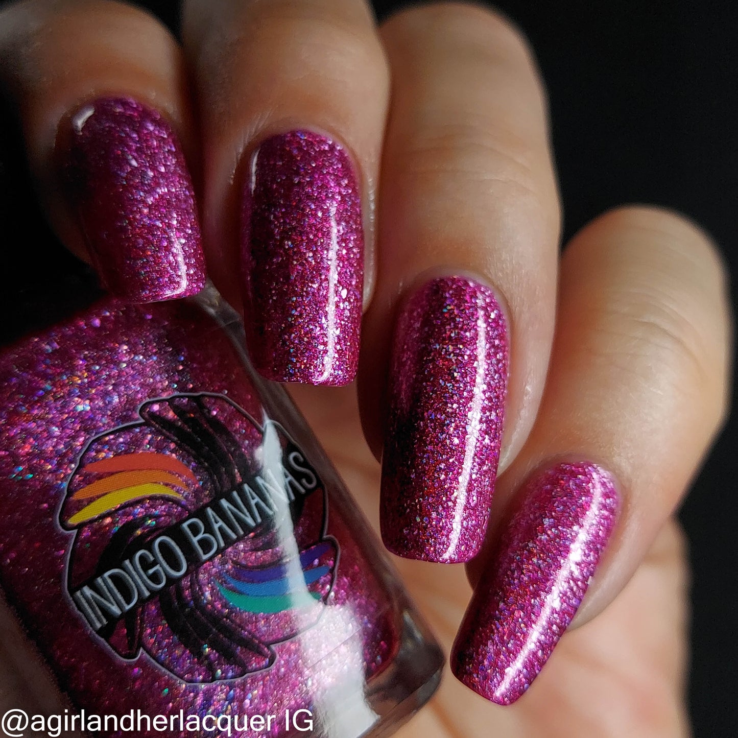 Some Kind of Superstar - magenta/pink holo flakie