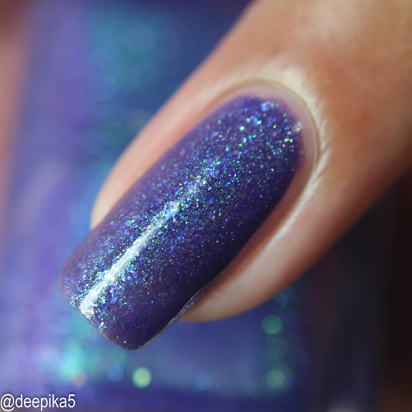 Box of Rain - purple shimmer mix (w/ Auroras) - glow in the dark - matte