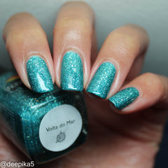 Volta do Mar - teal holo flakie