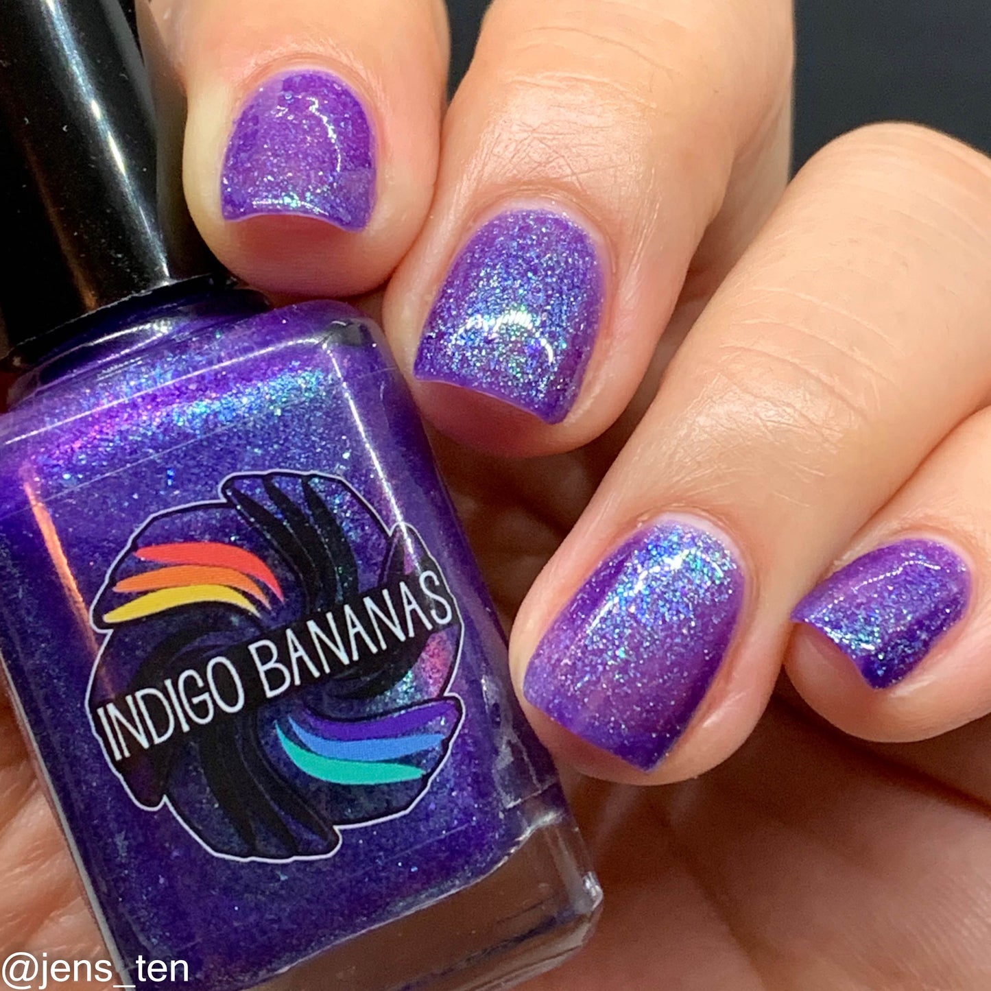 Box of Rain - purple shimmer mix (w/ Auroras) - glow in the dark - matte