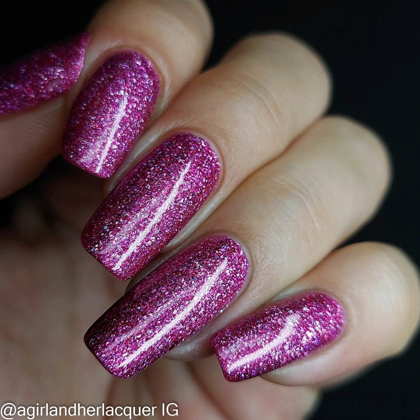 Some Kind of Superstar - magenta/pink holo flakie