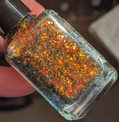 Ring of Fire - red/gold/green mega chrome flakie