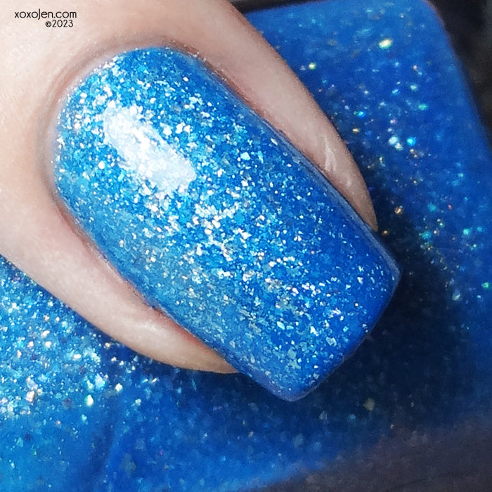 Dolores Dei - sky blue holo flakie