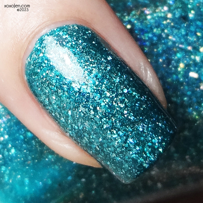 Volta do Mar - teal holo flakie