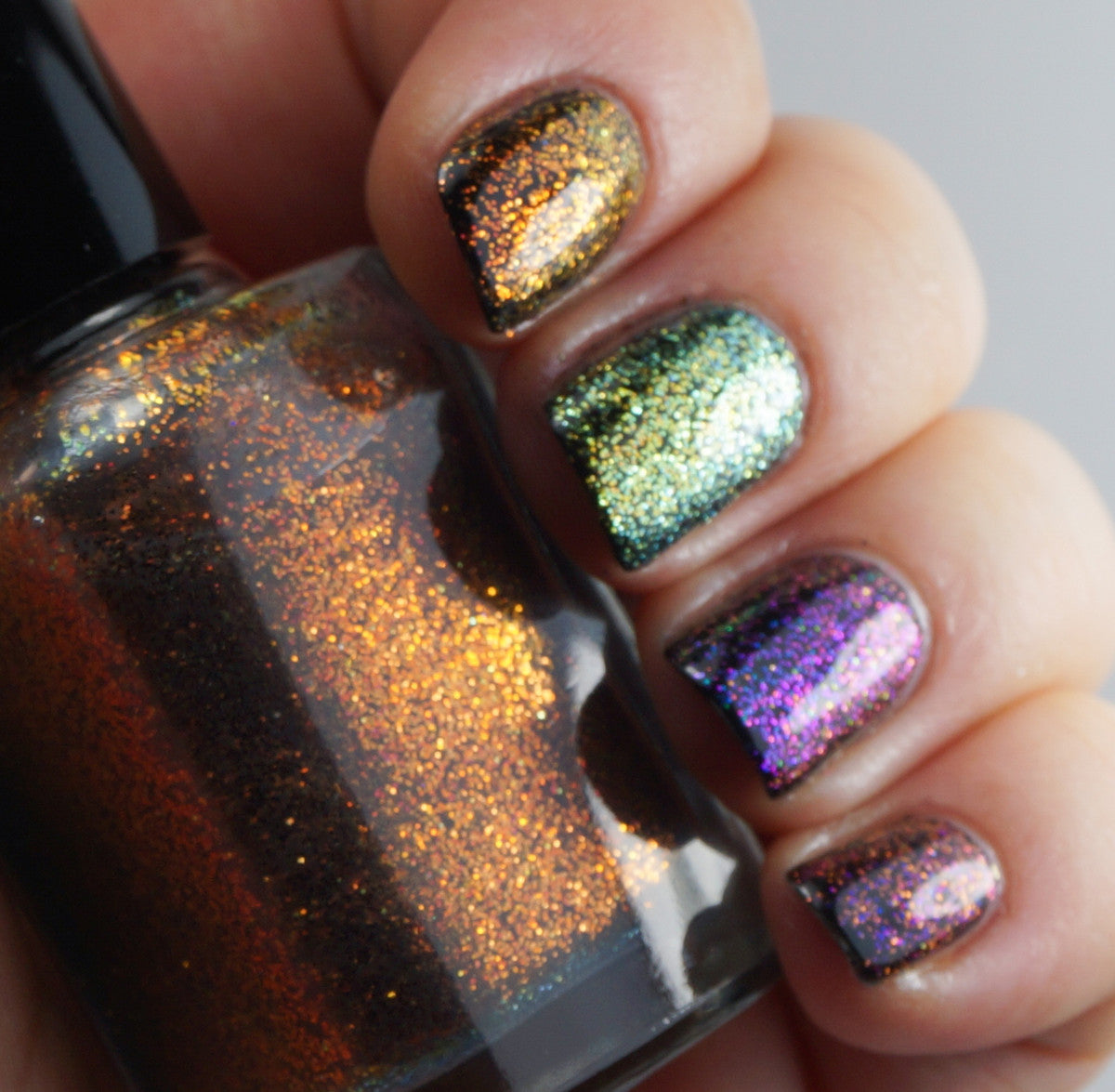 Pi!  - multichrome / colorshifting glitter top coats