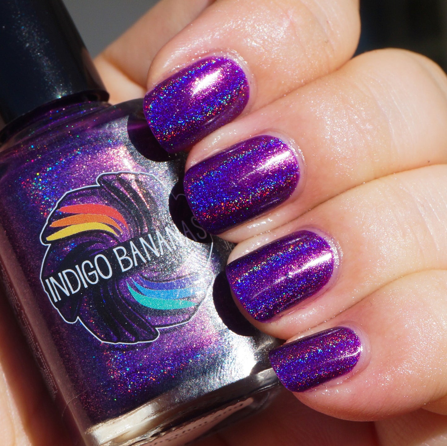 Rhythm & Booze - purple linear holographic