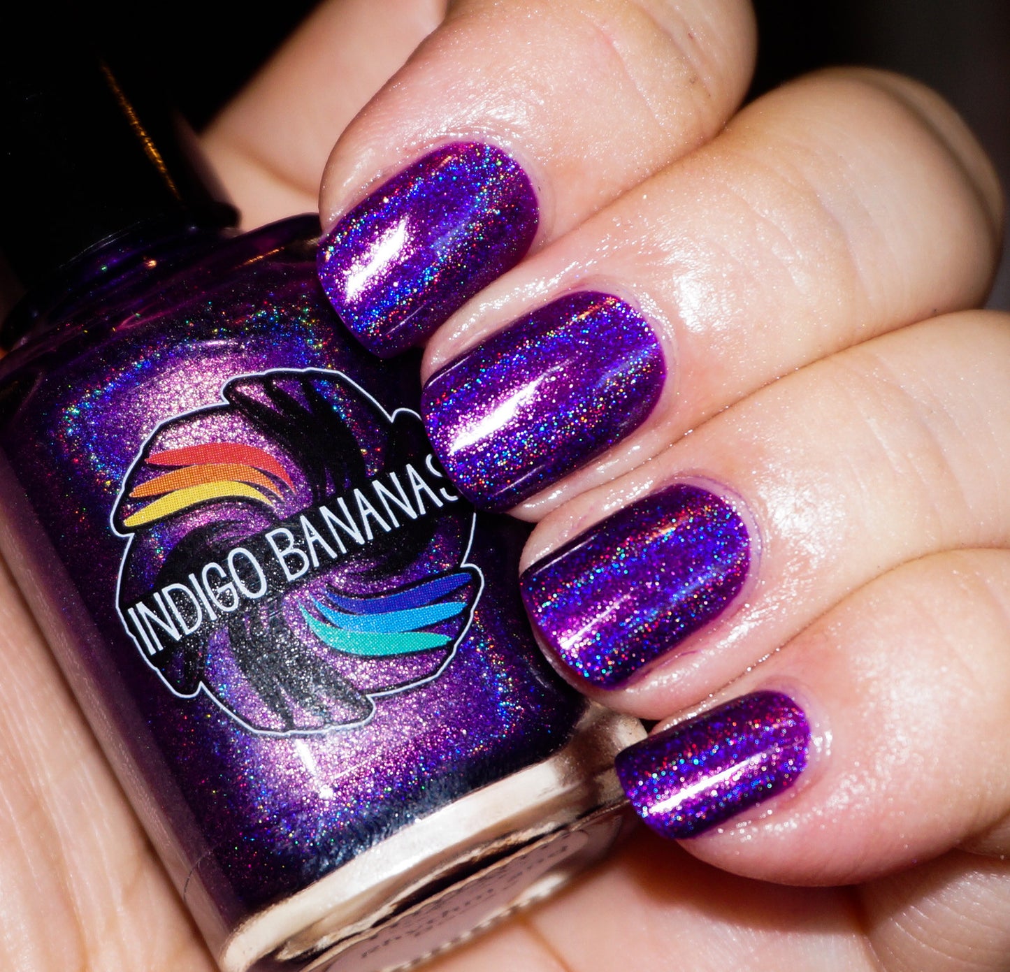 Rhythm & Booze - purple linear holographic