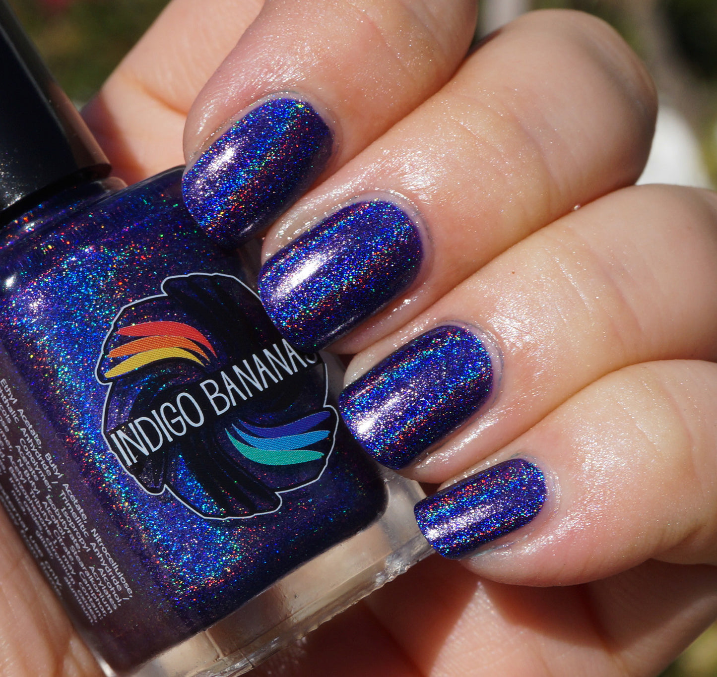 Indigo Montoya - blue/indigo linear holographic