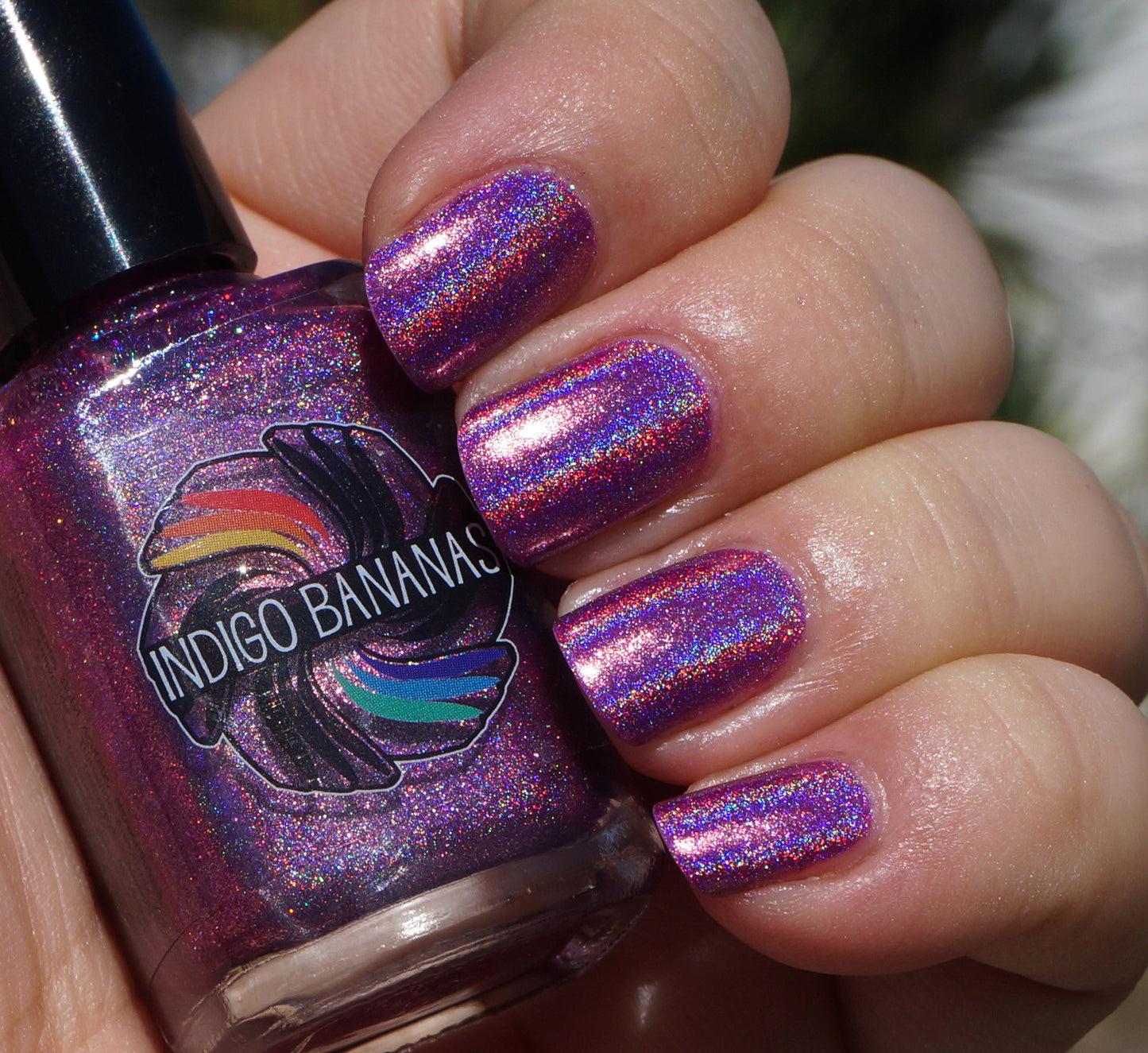 Call Me Mabel - pink linear holographic - super holo