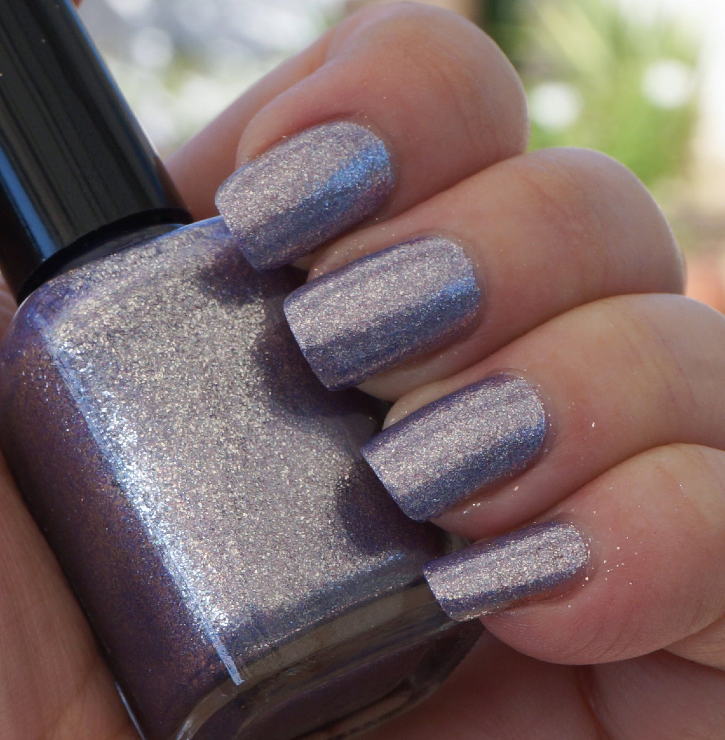 Taffeta, Darling? - purple glass fleck holo chrome