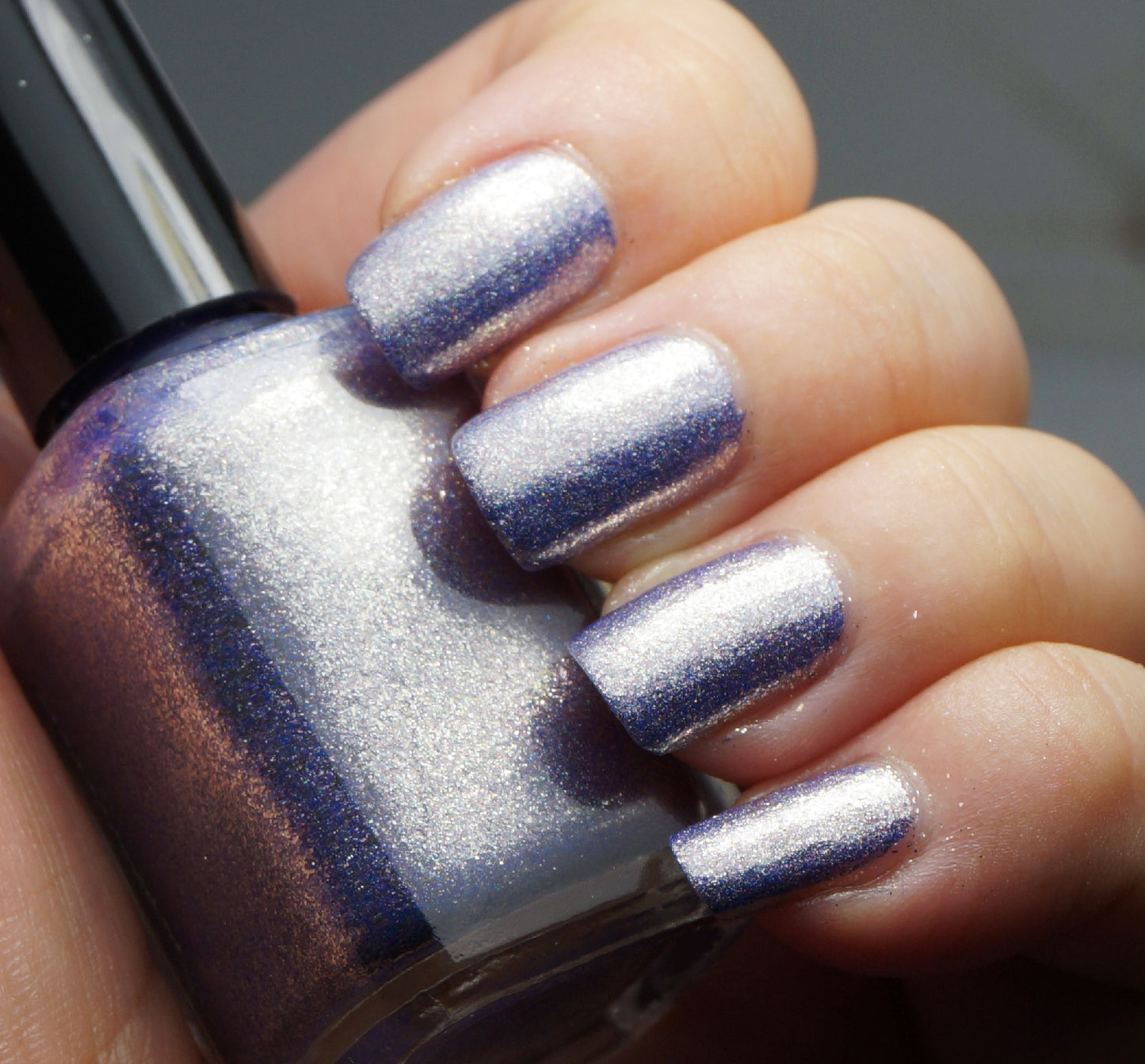 Taffeta, Darling? - purple glass fleck holo chrome