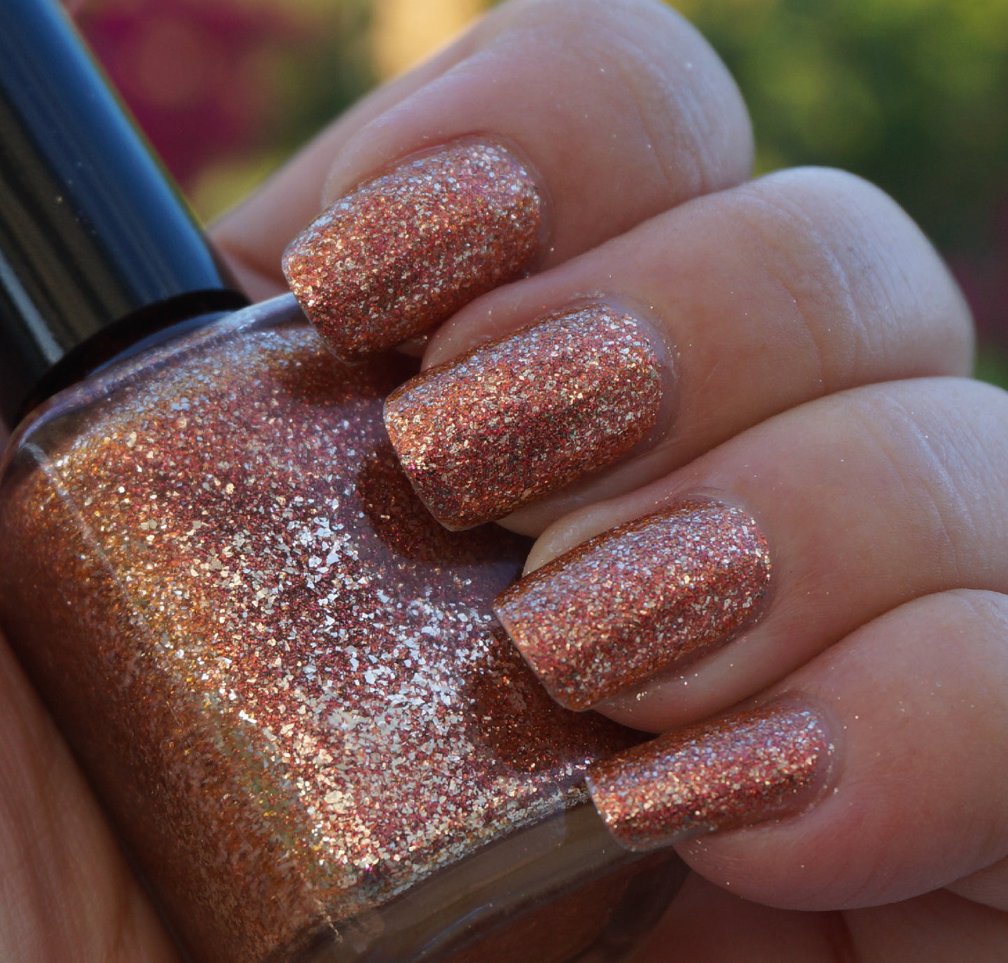 Spark of Life - copper & real silver flakie multichrome