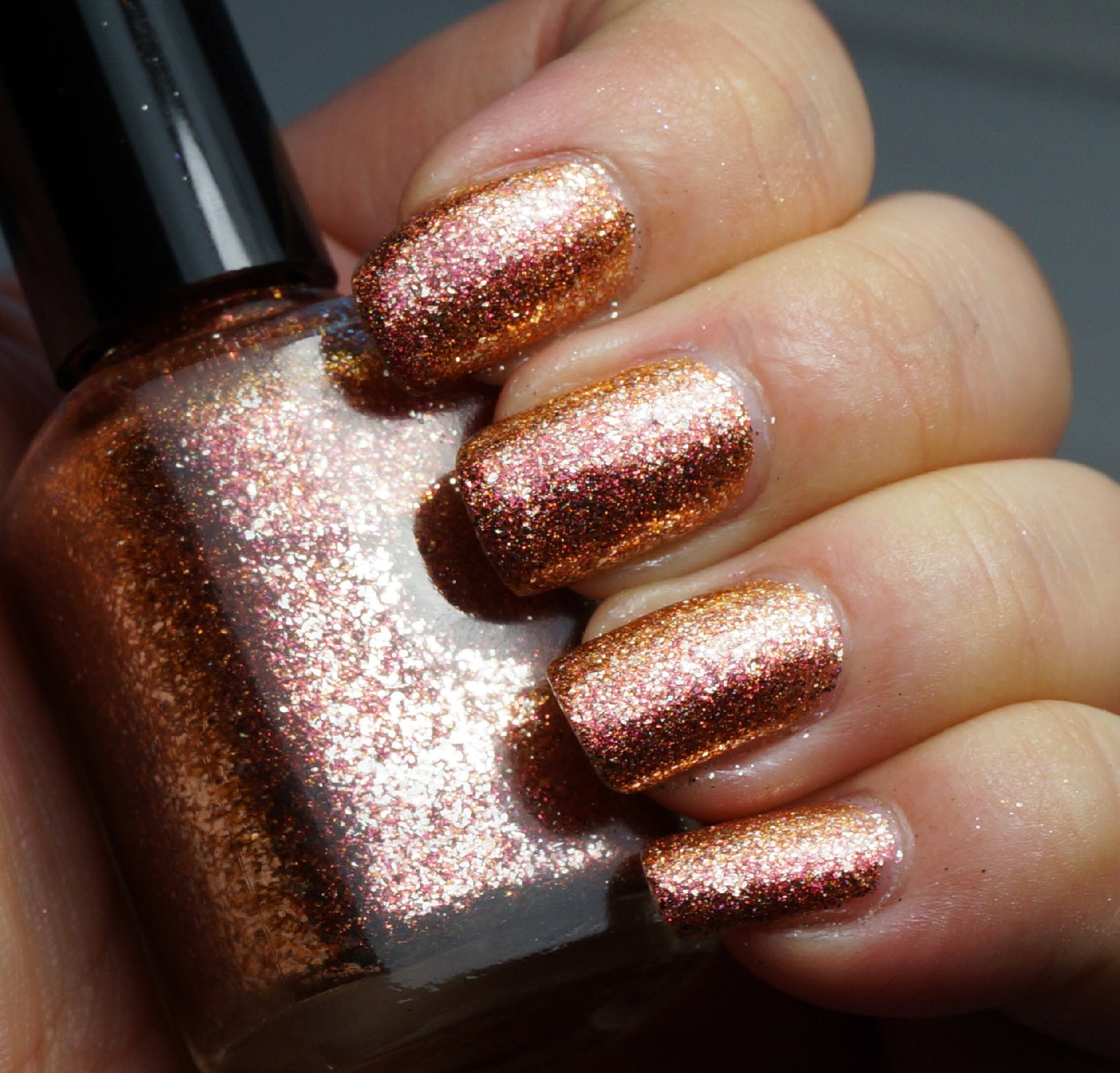 Spark of Life - copper & real silver flakie multichrome