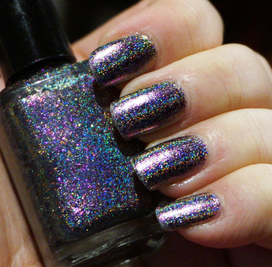 Galactic Halo (HOLO) - pink-purple/copper chrome flakie holographic