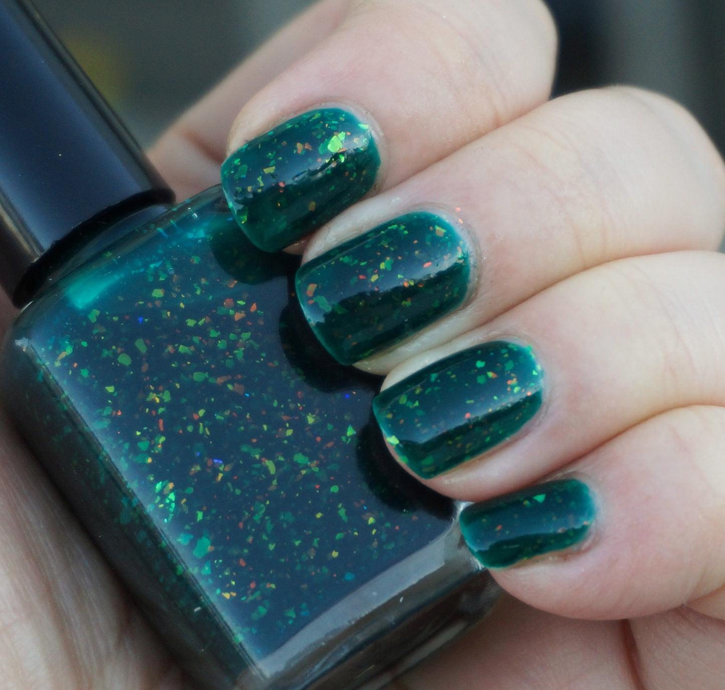 Enchanted Lake - emerald green with mix of colorshifting flakies