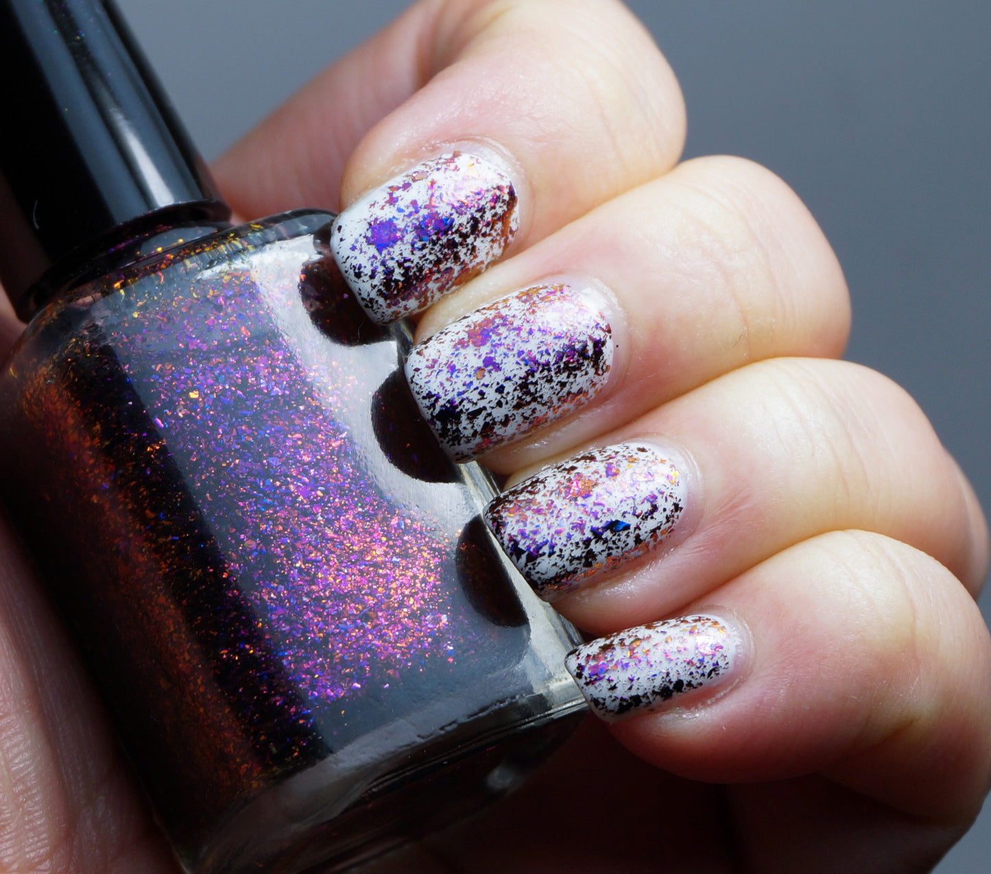 Violet Stars - purple/red/gold mega chrome flakie