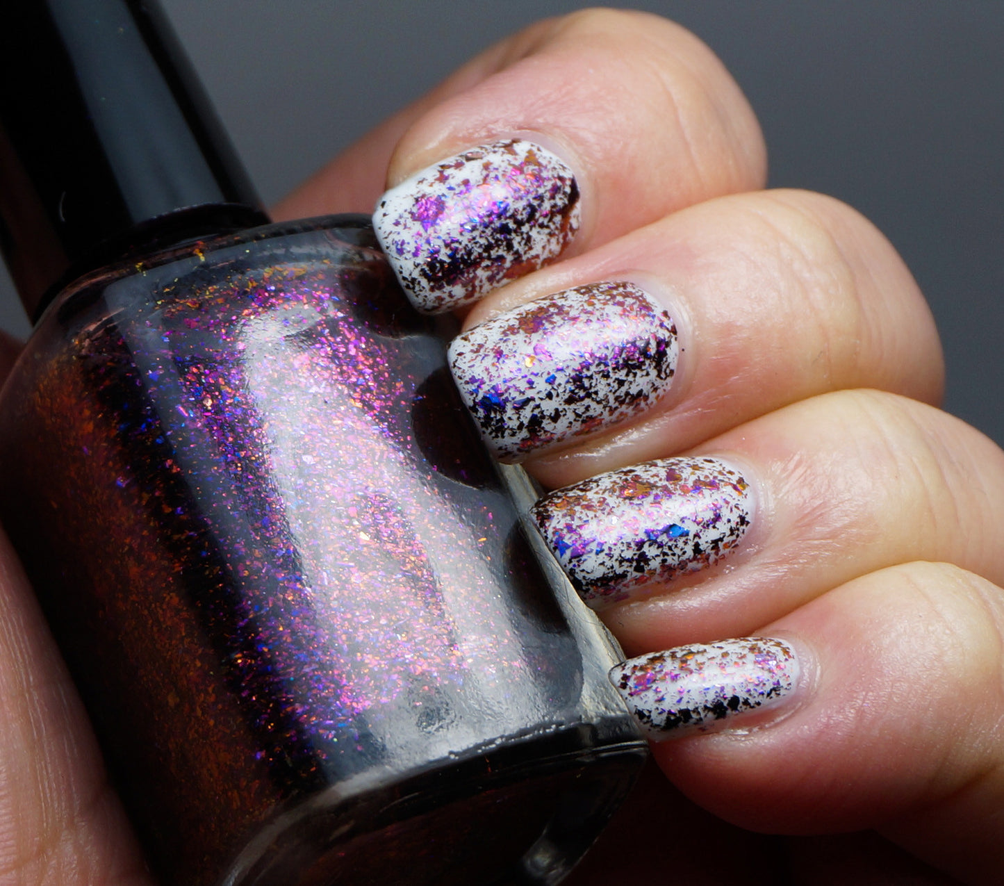 Violet Stars - purple/red/gold mega chrome flakie