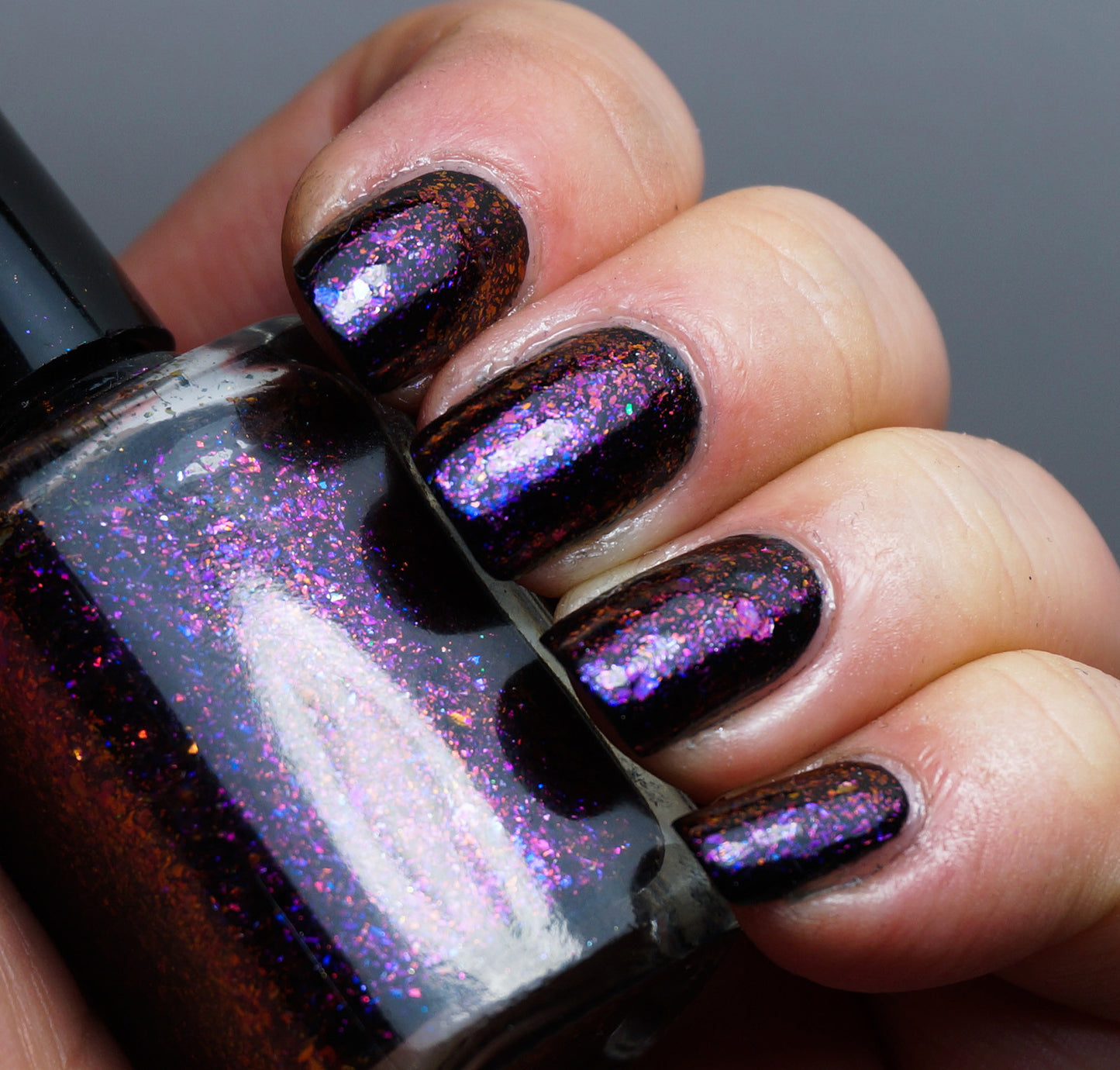 Violet Stars - purple/red/gold mega chrome flakie