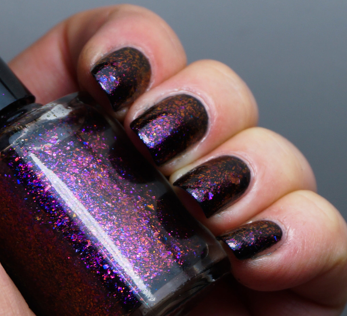 Violet Stars - purple/red/gold mega chrome flakie