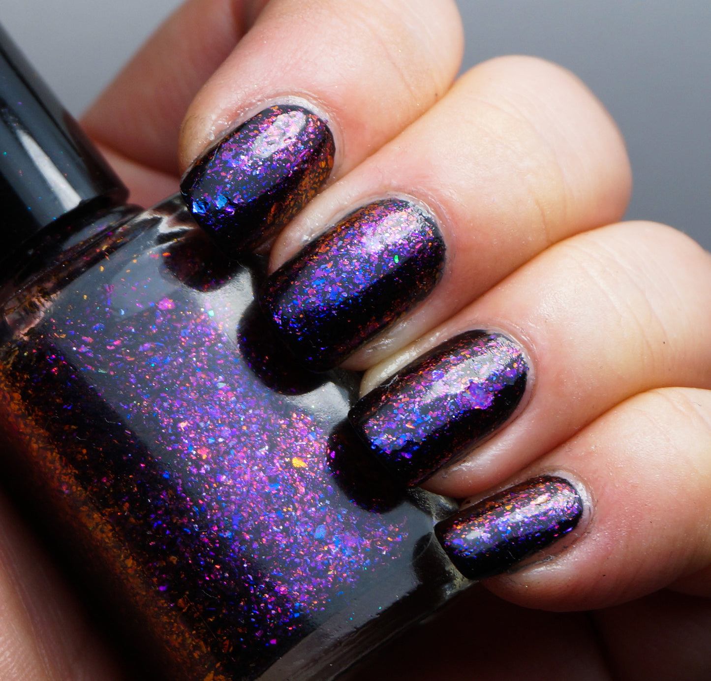 Violet Stars - purple/red/gold mega chrome flakie