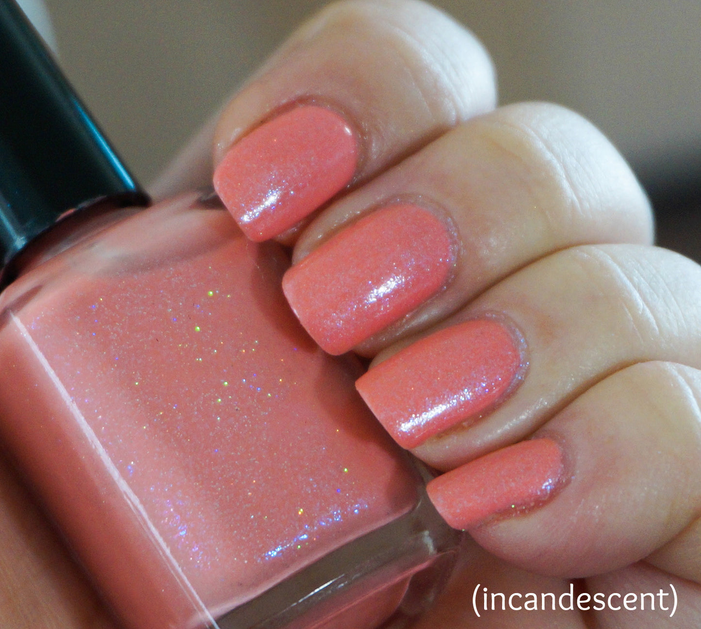 Saffron Revolution - coral/peach w/ glass fleck shimmer