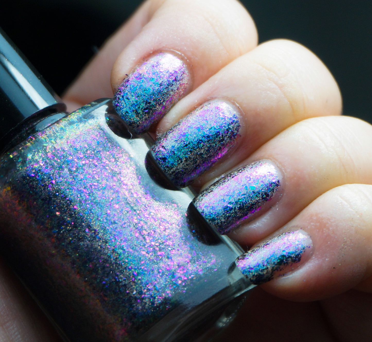 Island Universe (HOLO) - teal/blue/purple mega chrome flakie