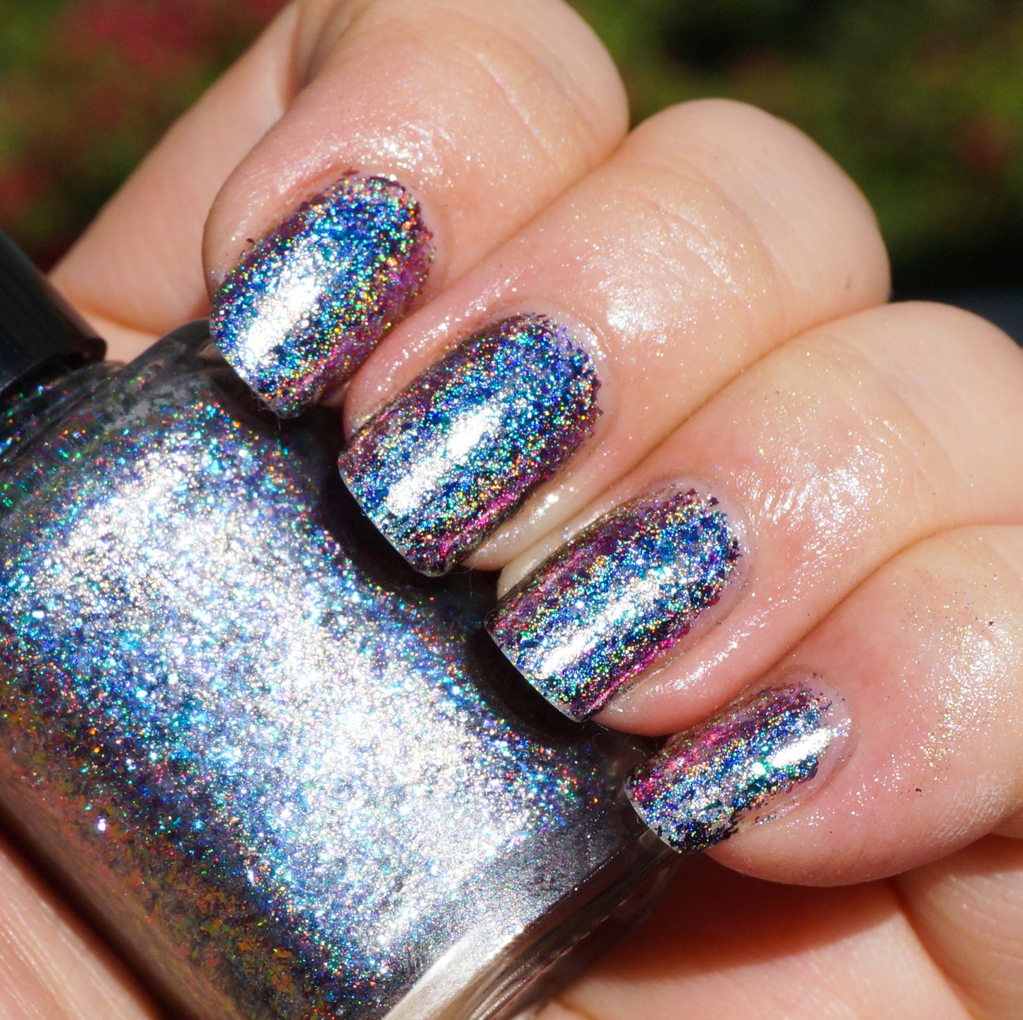 Island Universe (HOLO) - teal/blue/purple mega chrome flakie