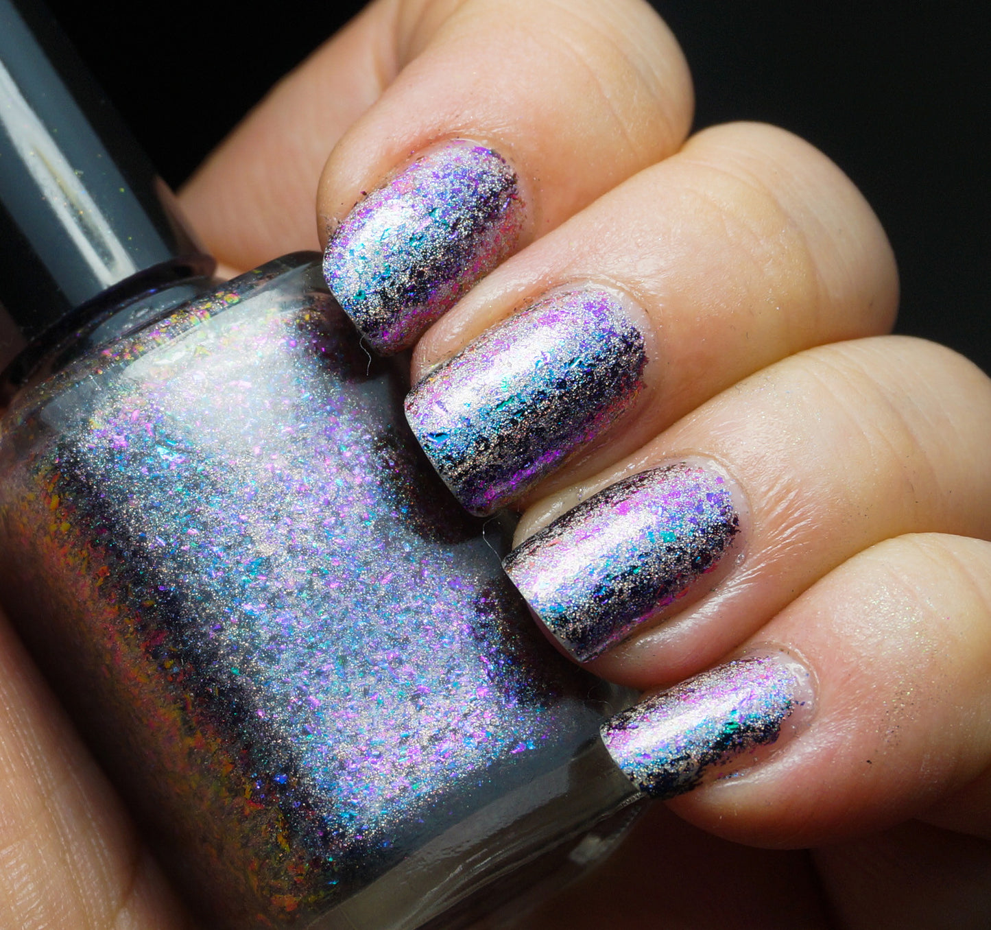 Island Universe (HOLO) - teal/blue/purple mega chrome flakie