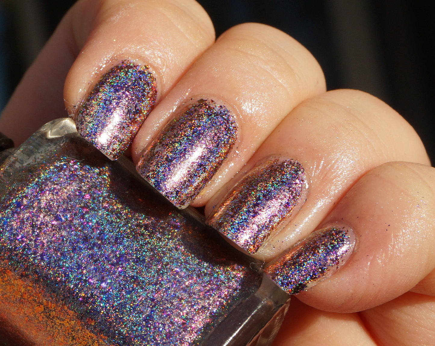 Violet Stars (HOLO) - purple/red/gold mega chrome flakie