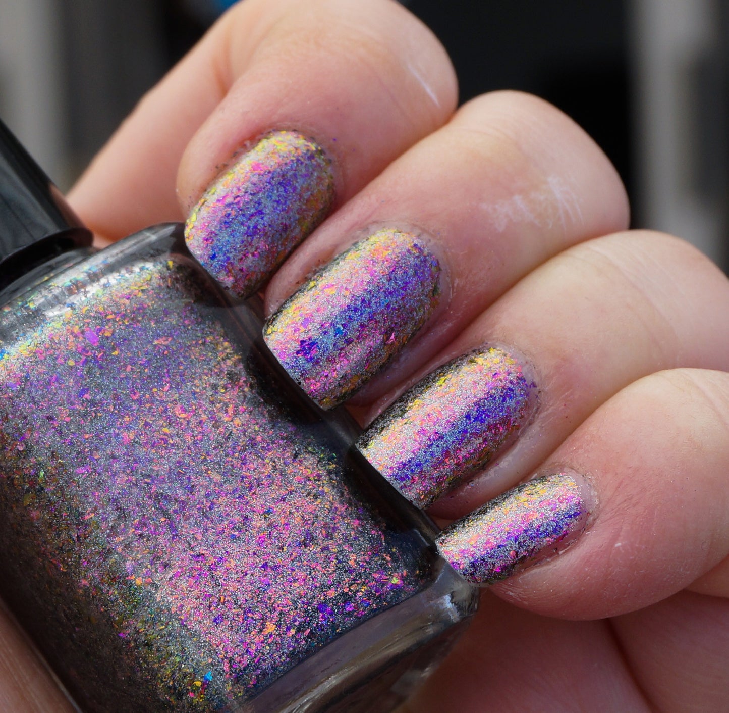 Fantastic Planet (HOLO) - magenta/red/gold mega chrome flakie