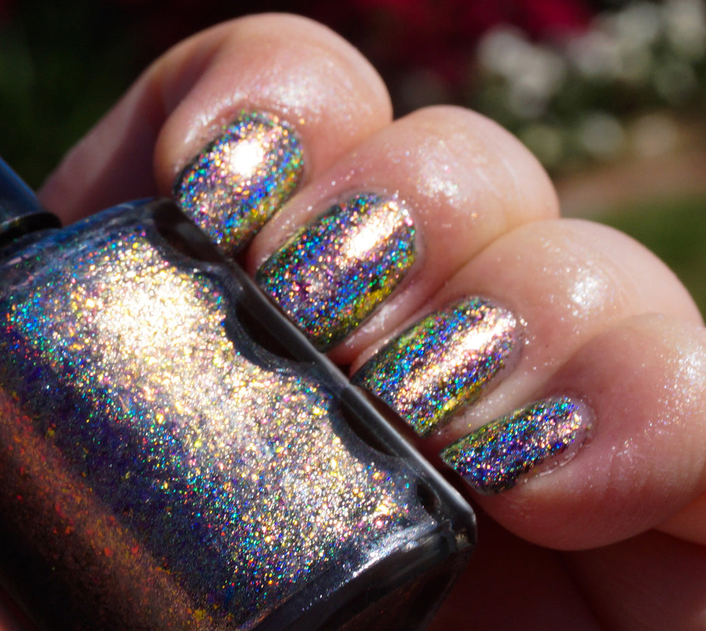 Fantastic Planet (HOLO) - magenta/red/gold mega chrome flakie