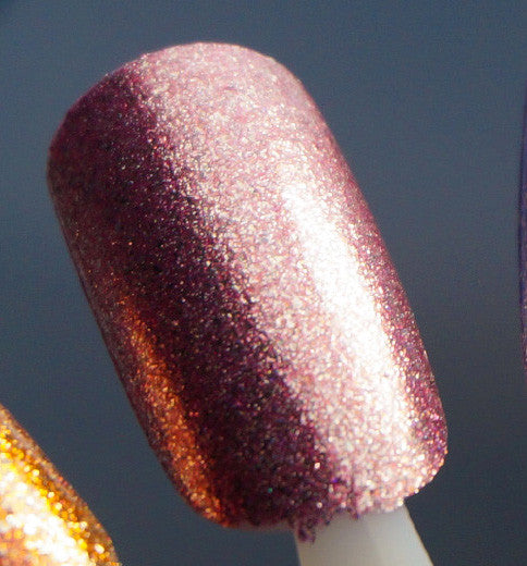 I Feel Pretty - pink glass fleck holo chrome