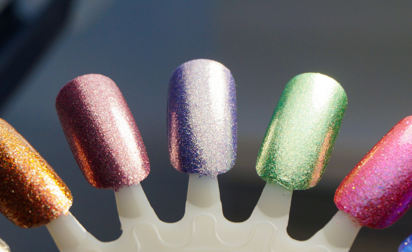 Taffeta, Darling? - purple glass fleck holo chrome