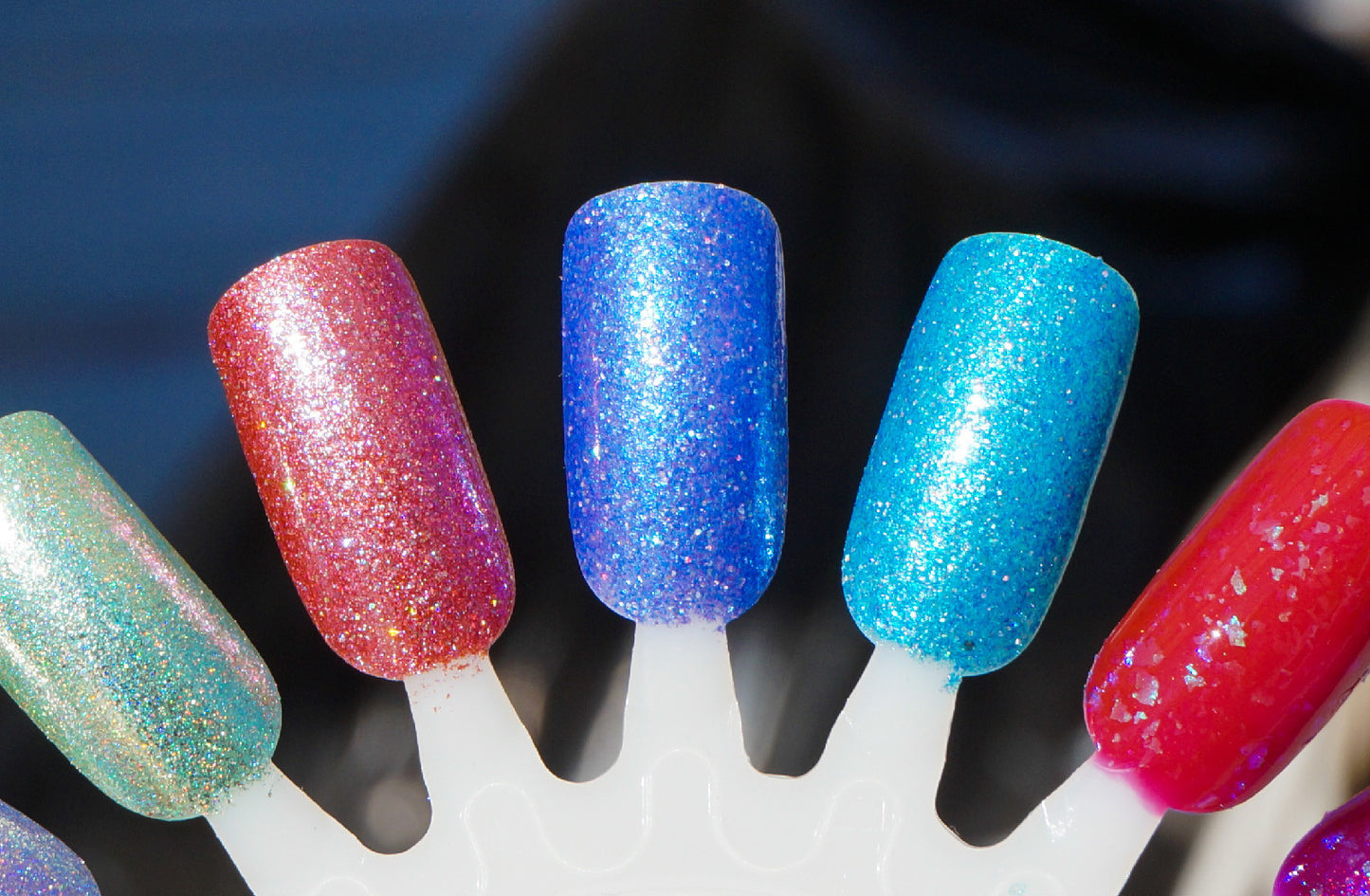 Walk this Way - teal glass fleck glow in the dark - GLOWS GREEN