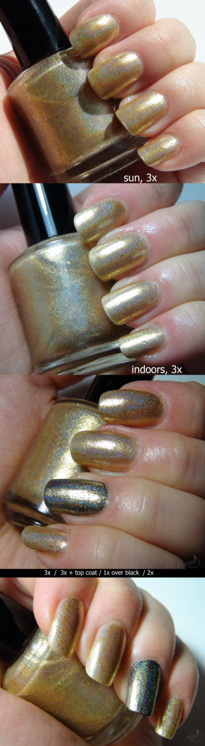 Executive Transvestite - gold linear holo / foil with flakies DISCONTINUED