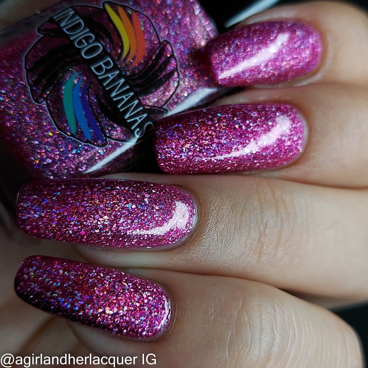 Some Kind of Superstar - magenta/pink holo flakie