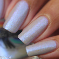Long Time to be Gone - pale grey - shimmer mix (w/ Auroras) - glow in the dark - matte