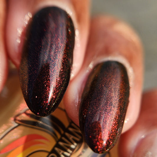 Hot Sauce - red to gold UP shimmer topper ('unicorn pee')