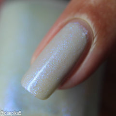 Long Time to be Gone - pale grey - shimmer mix (w/ Auroras) - glow in the dark - matte