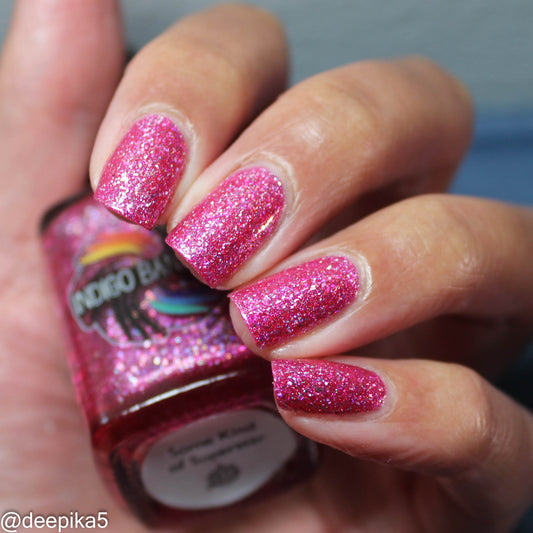 Some Kind of Superstar - magenta/pink holo flakie