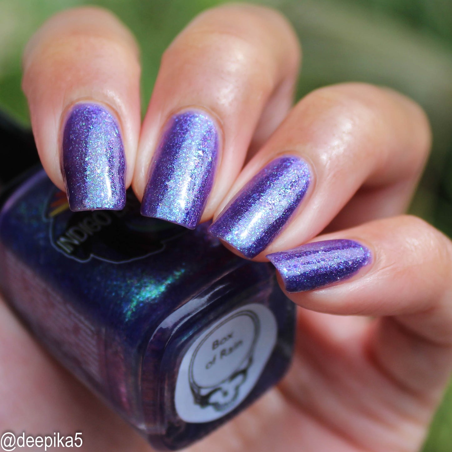 Box of Rain - purple shimmer mix (w/ Auroras) - glow in the dark - matte