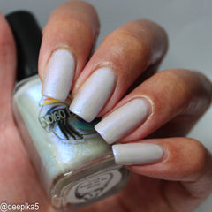Long Time to be Gone - pale grey - shimmer mix (w/ Auroras) - glow in the dark - matte