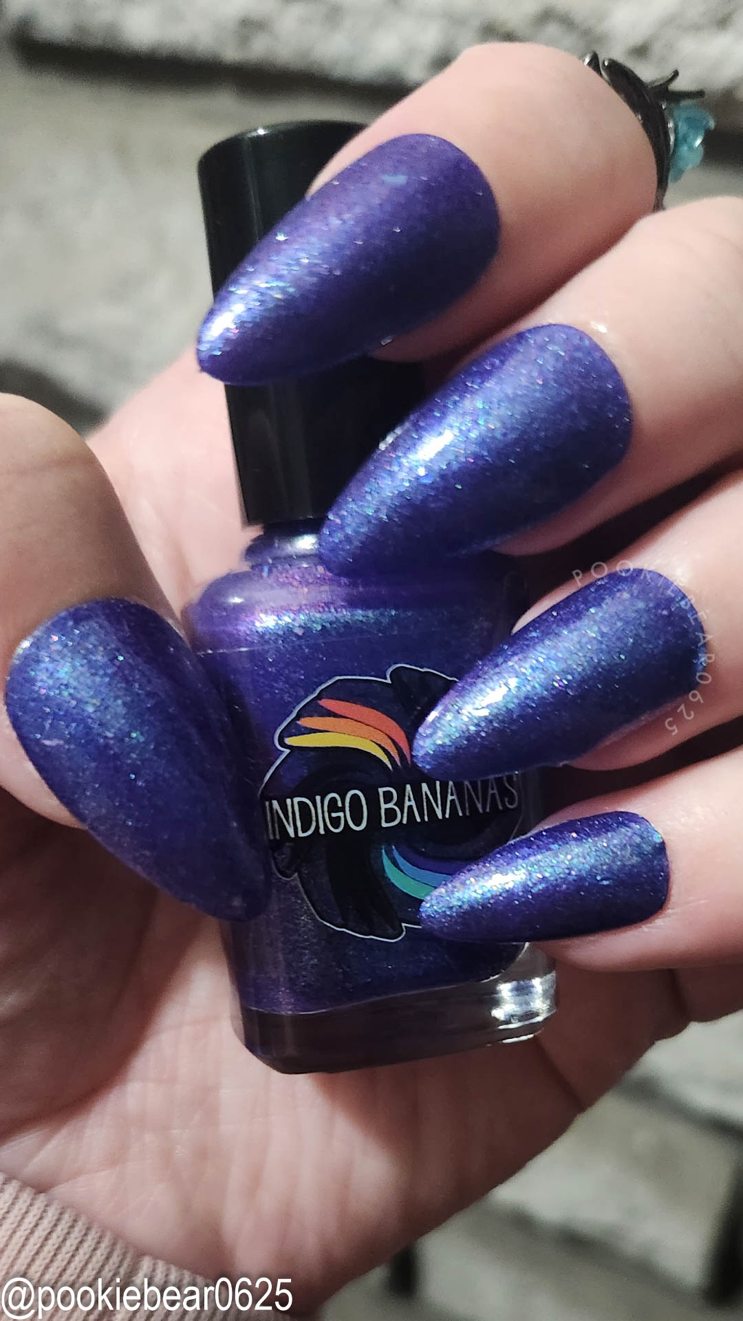 Box of Rain - purple shimmer mix (w/ Auroras) - glow in the dark - matte