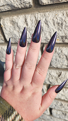 Chaos is a Ladder - eggplant / dark purple linear holographic