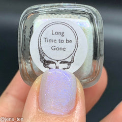 Long Time to be Gone - pale grey - shimmer mix (w/ Auroras) - glow in the dark - matte