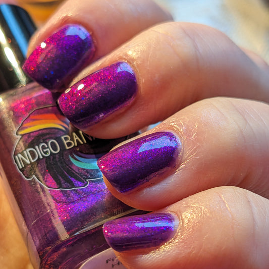 Fix Your Heart - Purple with violet-gold Aurora shimmer