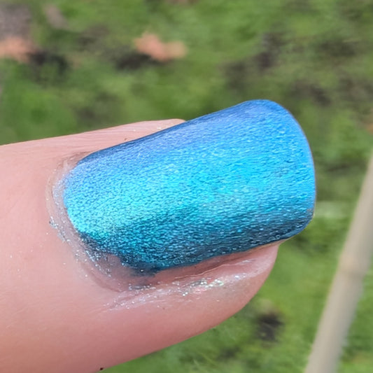 Northern Lights - teal multichrome holographic shimmer