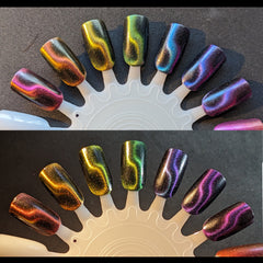 Martian Dust Storms - Orange/Red Magnetic Multichrome & Reflective Glittter